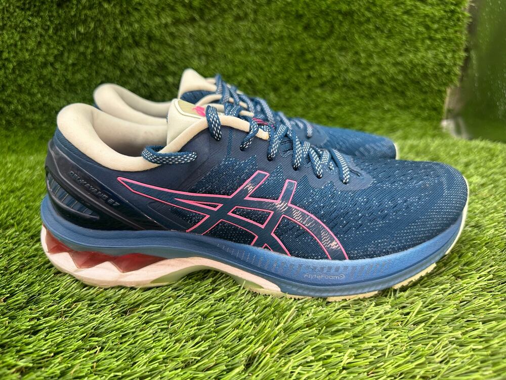 Asics Gel-Kayano 27 1012A649 Athletic Sneaker Women's 9 Blue Mesh Road Running